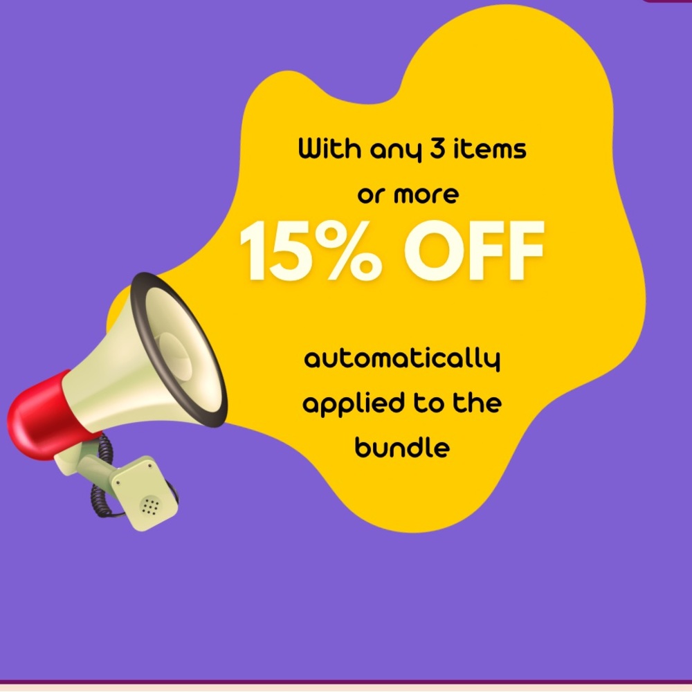 🔥15% off 3 or more